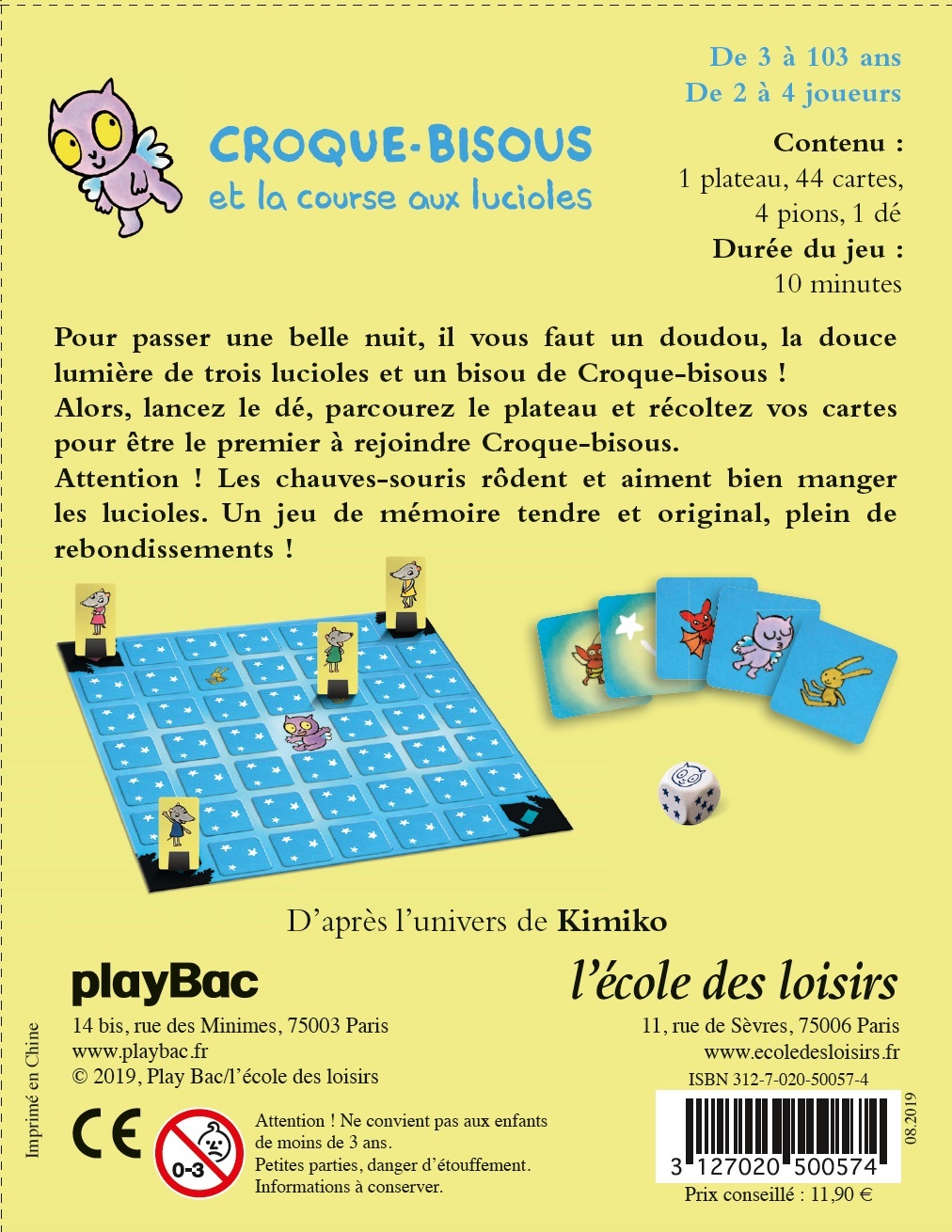 CROQUE BISOUS ET LA COURSE AUX LUCIOLES (LE JEU) -  KIMIKO - EDL
