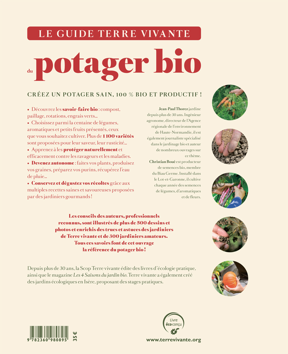 Le guide Terre Vivante du potager bio - Jean-Paul Thorez, Christian Boué - TERRE VIVANTE