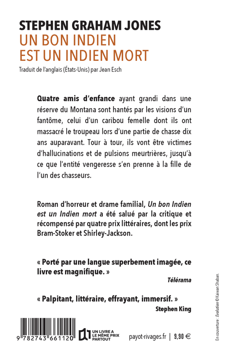 Un bon indien est un indien mort - Stephen Graham Jones, Jean Esch, Stephen Graham Jones, Jean Esch - RIVAGES